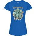 Types of Owls Species Womens Petite Cut T-Shirt Royal Blue