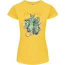Types of Owls Species Womens Petite Cut T-Shirt Yellow