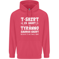 Tyrannosaurus Rex Dinosaur T-Rex Funny Childrens Kids Hoodie Heliconia