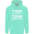 Tyrannosaurus Rex Dinosaur T-Rex Funny Childrens Kids Hoodie Peppermint