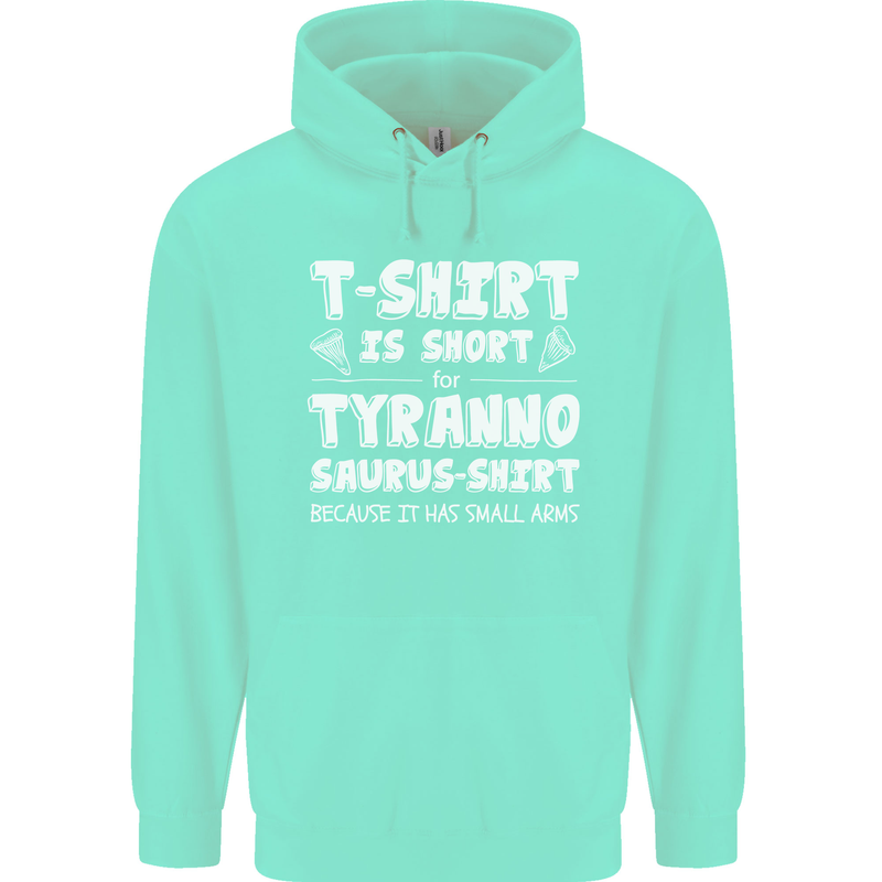 Tyrannosaurus Rex Dinosaur T-Rex Funny Childrens Kids Hoodie Peppermint