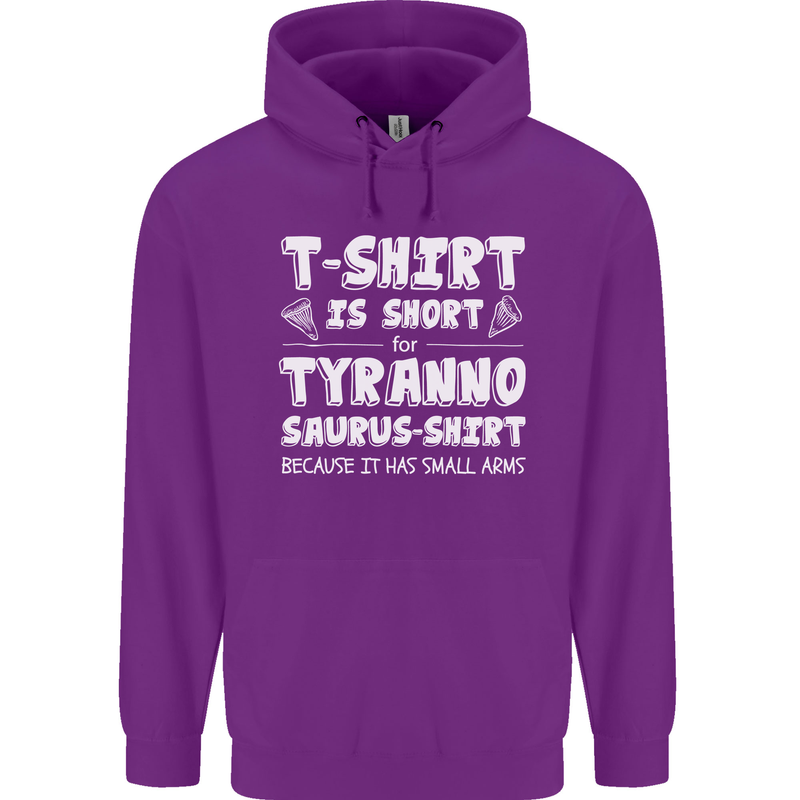 Tyrannosaurus Rex Dinosaur T-Rex Funny Childrens Kids Hoodie Purple