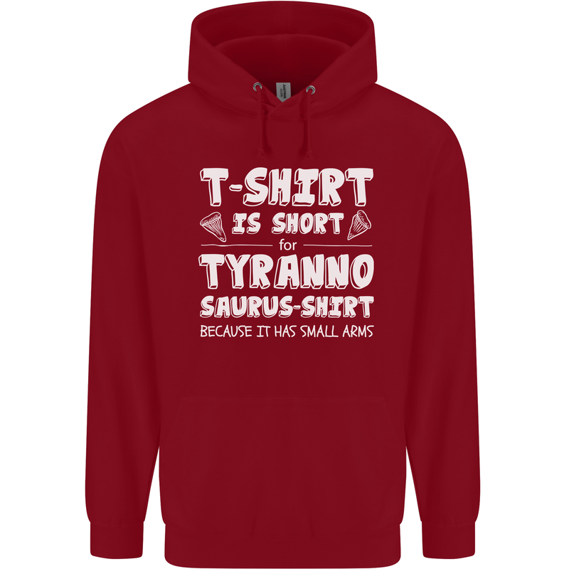 Tyrannosaurus Rex Dinosaur T-Rex Funny Childrens Kids Hoodie Red