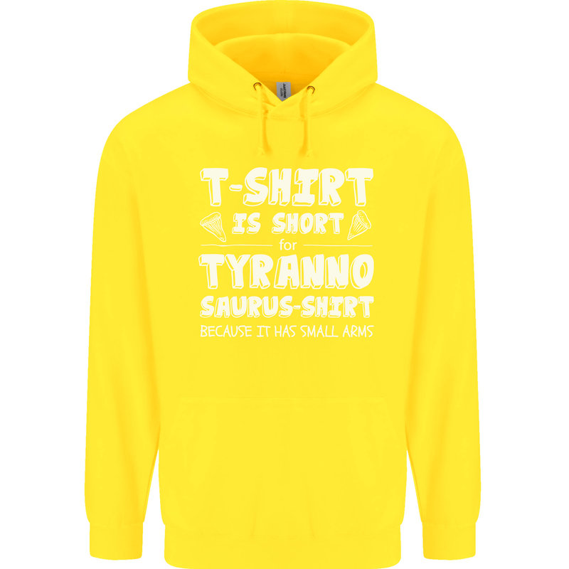 Tyrannosaurus Rex Dinosaur T-Rex Funny Childrens Kids Hoodie Yellow