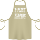 Tyrannosaurus Rex Dinosaur T-Rex Funny Cotton Apron 100% Organic Khaki