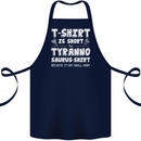 Tyrannosaurus Rex Dinosaur T-Rex Funny Cotton Apron 100% Organic Navy Blue