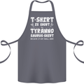 Tyrannosaurus Rex Dinosaur T-Rex Funny Cotton Apron 100% Organic Steel