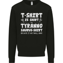 Tyrannosaurus Rex Dinosaur T-Rex Funny Kids Sweatshirt Jumper Black