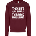 Tyrannosaurus Rex Dinosaur T-Rex Funny Kids Sweatshirt Jumper Maroon