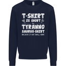 Tyrannosaurus Rex Dinosaur T-Rex Funny Kids Sweatshirt Jumper Navy Blue