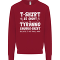 Tyrannosaurus Rex Dinosaur T-Rex Funny Kids Sweatshirt Jumper Red