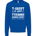 Tyrannosaurus Rex Dinosaur T-Rex Funny Kids Sweatshirt Jumper Royal Blue
