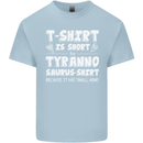 Tyrannosaurus Rex Dinosaur T-Rex Funny Kids T-Shirt Childrens Light Blue