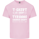 Tyrannosaurus Rex Dinosaur T-Rex Funny Kids T-Shirt Childrens Light Pink