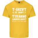 Tyrannosaurus Rex Dinosaur T-Rex Funny Kids T-Shirt Childrens Yellow
