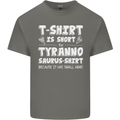 Tyrannosaurus Rex Dinosaur T-Rex Funny Mens Cotton T-Shirt Tee Top Charcoal