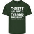 Tyrannosaurus Rex Dinosaur T-Rex Funny Mens Cotton T-Shirt Tee Top Forest Green
