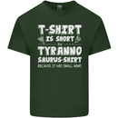 Tyrannosaurus Rex Dinosaur T-Rex Funny Mens Cotton T-Shirt Tee Top Forest Green