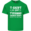 Tyrannosaurus Rex Dinosaur T-Rex Funny Mens Cotton T-Shirt Tee Top Irish Green