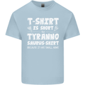 Tyrannosaurus Rex Dinosaur T-Rex Funny Mens Cotton T-Shirt Tee Top Light Blue