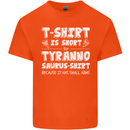 Tyrannosaurus Rex Dinosaur T-Rex Funny Mens Cotton T-Shirt Tee Top Orange