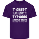 Tyrannosaurus Rex Dinosaur T-Rex Funny Mens Cotton T-Shirt Tee Top Purple