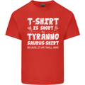 Tyrannosaurus Rex Dinosaur T-Rex Funny Mens Cotton T-Shirt Tee Top Red