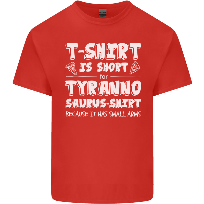 Tyrannosaurus Rex Dinosaur T-Rex Funny Mens Cotton T-Shirt Tee Top Red