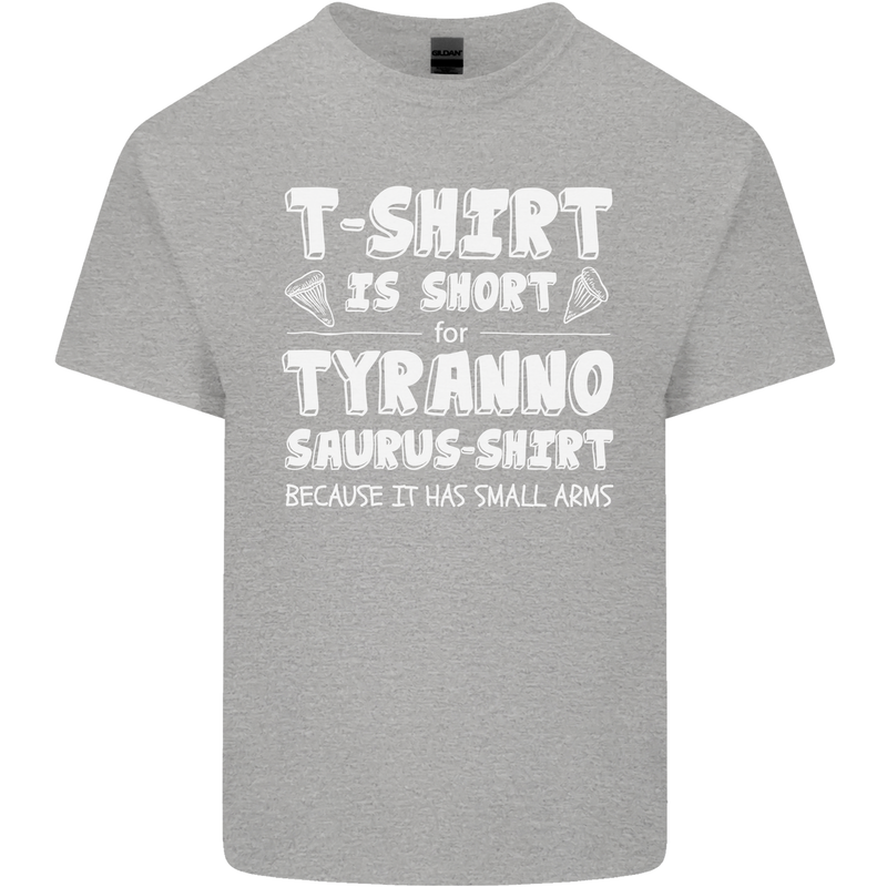 Tyrannosaurus Rex Dinosaur T-Rex Funny Mens Cotton T-Shirt Tee Top Sports Grey