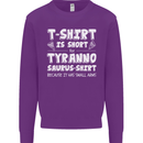 Tyrannosaurus Rex Dinosaur T-Rex Funny Mens Sweatshirt Jumper Purple