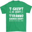 Tyrannosaurus Rex Dinosaur T-Rex Funny Mens T-Shirt 100% Cotton Irish Green