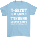 Tyrannosaurus Rex Dinosaur T-Rex Funny Mens T-Shirt 100% Cotton Light Blue