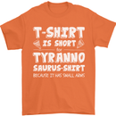 Tyrannosaurus Rex Dinosaur T-Rex Funny Mens T-Shirt 100% Cotton Orange