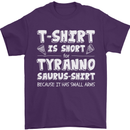 Tyrannosaurus Rex Dinosaur T-Rex Funny Mens T-Shirt 100% Cotton Purple