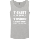Tyrannosaurus Rex Dinosaur T-Rex Funny Mens Vest Tank Top Sports Grey
