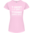 Tyrannosaurus Rex Dinosaur T-Rex Funny Womens Petite Cut T-Shirt Light Pink