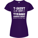 Tyrannosaurus Rex Dinosaur T-Rex Funny Womens Petite Cut T-Shirt Purple