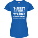 Tyrannosaurus Rex Dinosaur T-Rex Funny Womens Petite Cut T-Shirt Royal Blue