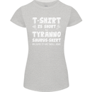 Tyrannosaurus Rex Dinosaur T-Rex Funny Womens Petite Cut T-Shirt Sports Grey