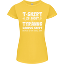 Tyrannosaurus Rex Dinosaur T-Rex Funny Womens Petite Cut T-Shirt Yellow