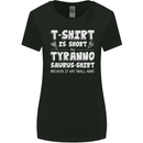Tyrannosaurus Rex Dinosaur T-Rex Funny Womens Wider Cut T-Shirt Black