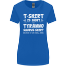 Tyrannosaurus Rex Dinosaur T-Rex Funny Womens Wider Cut T-Shirt Royal Blue