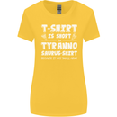 Tyrannosaurus Rex Dinosaur T-Rex Funny Womens Wider Cut T-Shirt Yellow