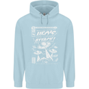 UFO's Attack! Aliens Out of Space Childrens Kids Hoodie Light Blue