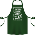 UFO's Attack! Aliens Out of Space Cotton Apron 100% Organic Forest Green