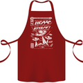 UFO's Attack! Aliens Out of Space Cotton Apron 100% Organic Maroon
