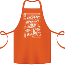 UFO's Attack! Aliens Out of Space Cotton Apron 100% Organic Orange