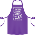 UFO's Attack! Aliens Out of Space Cotton Apron 100% Organic Purple