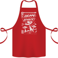 UFO's Attack! Aliens Out of Space Cotton Apron 100% Organic Red