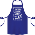 UFO's Attack! Aliens Out of Space Cotton Apron 100% Organic Royal Blue